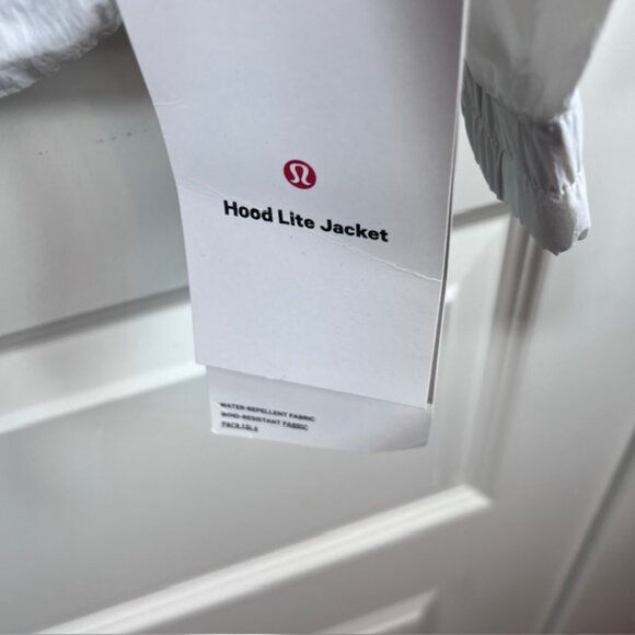 Lululemon Hood Lite Jacket White Size 10 Water-Repellent Windbreaker NWT - Picture 6 of 8